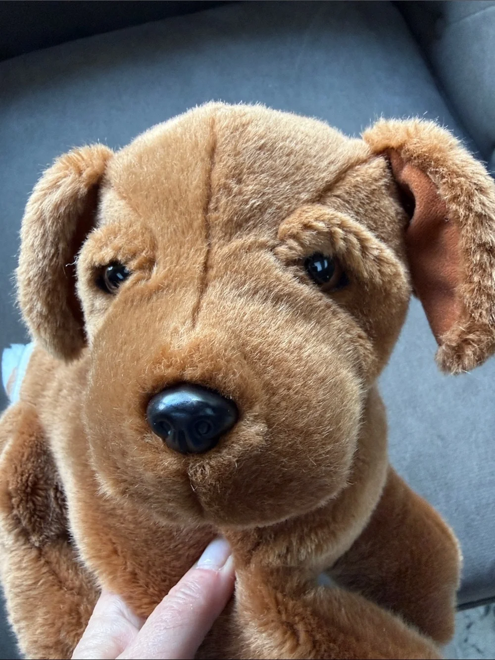 Plush Brown Dog Toy - Soft Stuffed Puppy